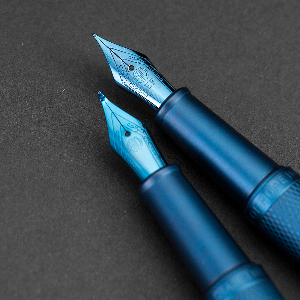 Retro Art Calligraphy Ink Sac Printing Lettering Blue Pen