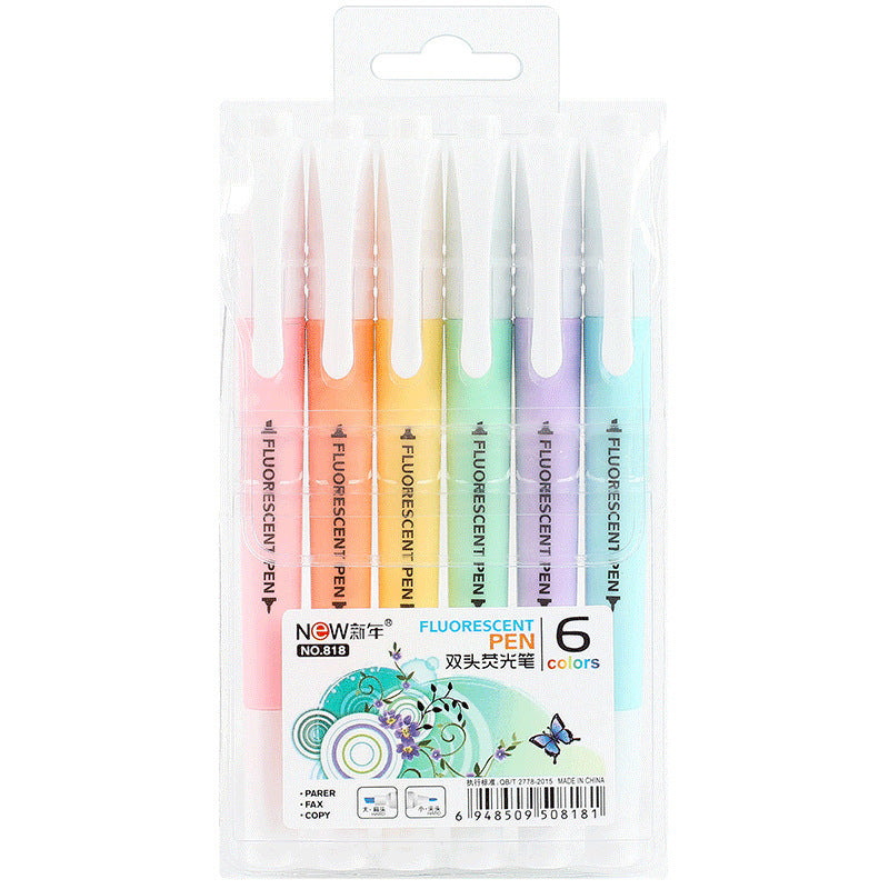 Colored Thick Strokes And Accent Pens Candy Color Pastel Note Set