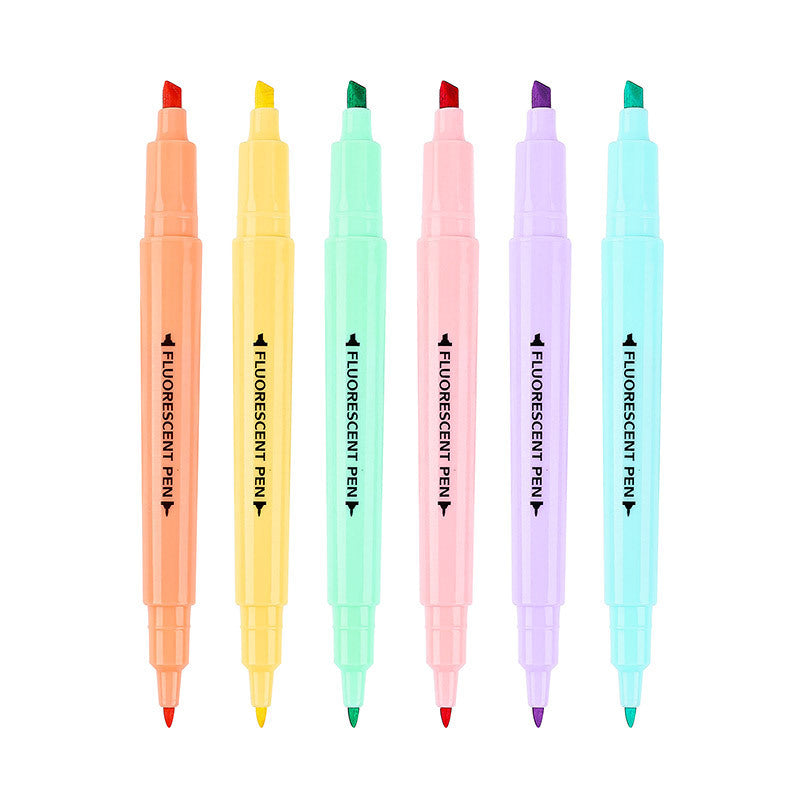 Colored Thick Strokes And Accent Pens Candy Color Pastel Note Set