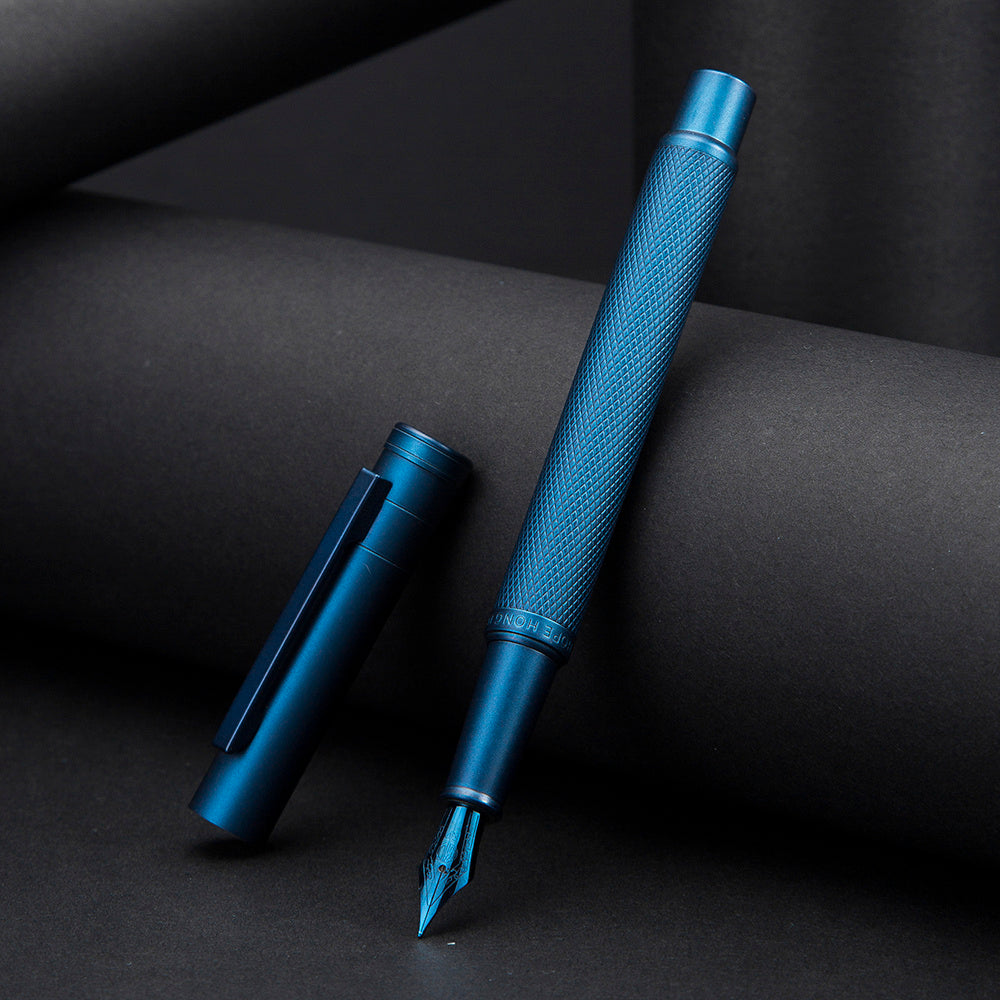 Retro Art Calligraphy Ink Sac Printing Lettering Blue Pen
