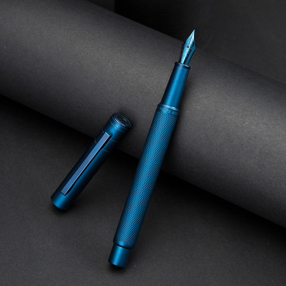 Retro Art Calligraphy Ink Sac Printing Lettering Blue Pen