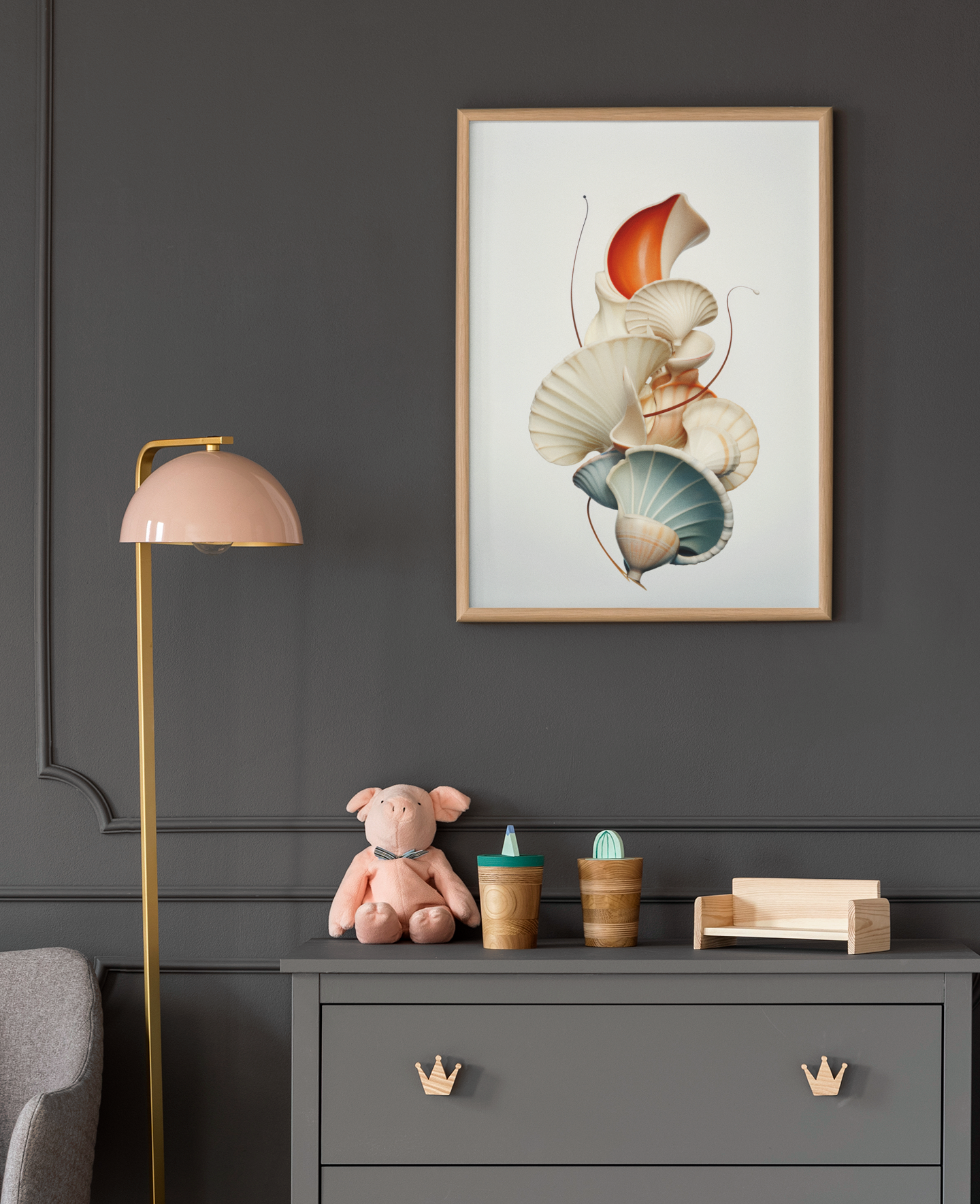 Sea Shells Morph Shapes Wall Art