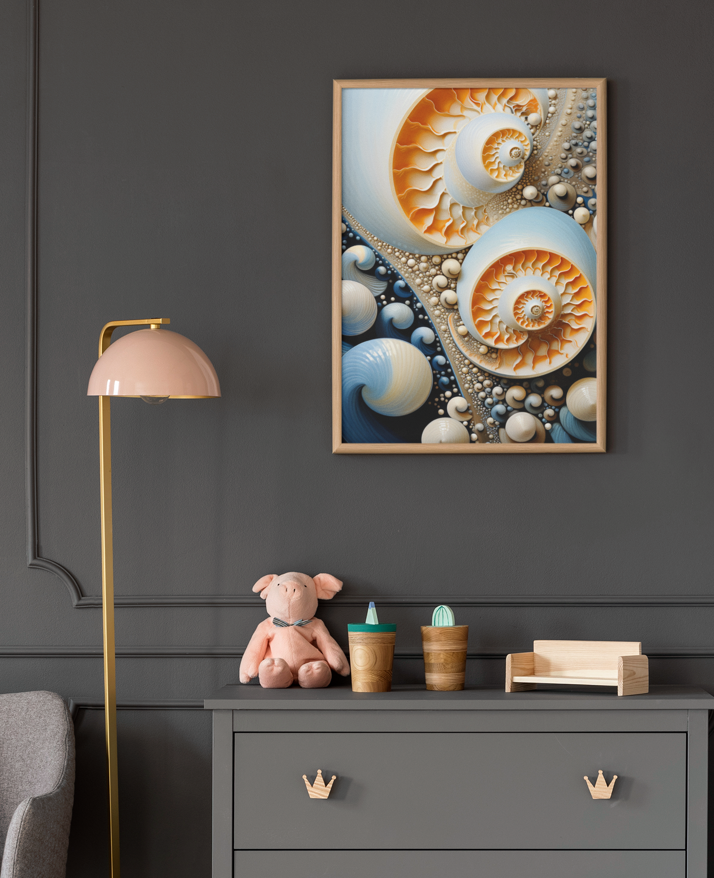Nautilus Shells Shapes Wall Art