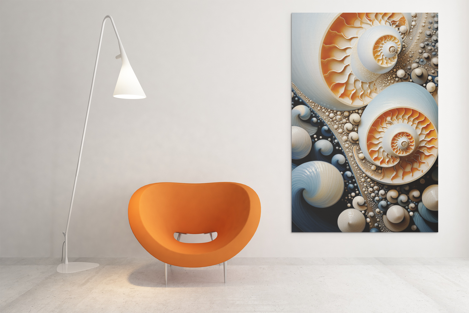 Nautilus Shells Shapes Wall Art