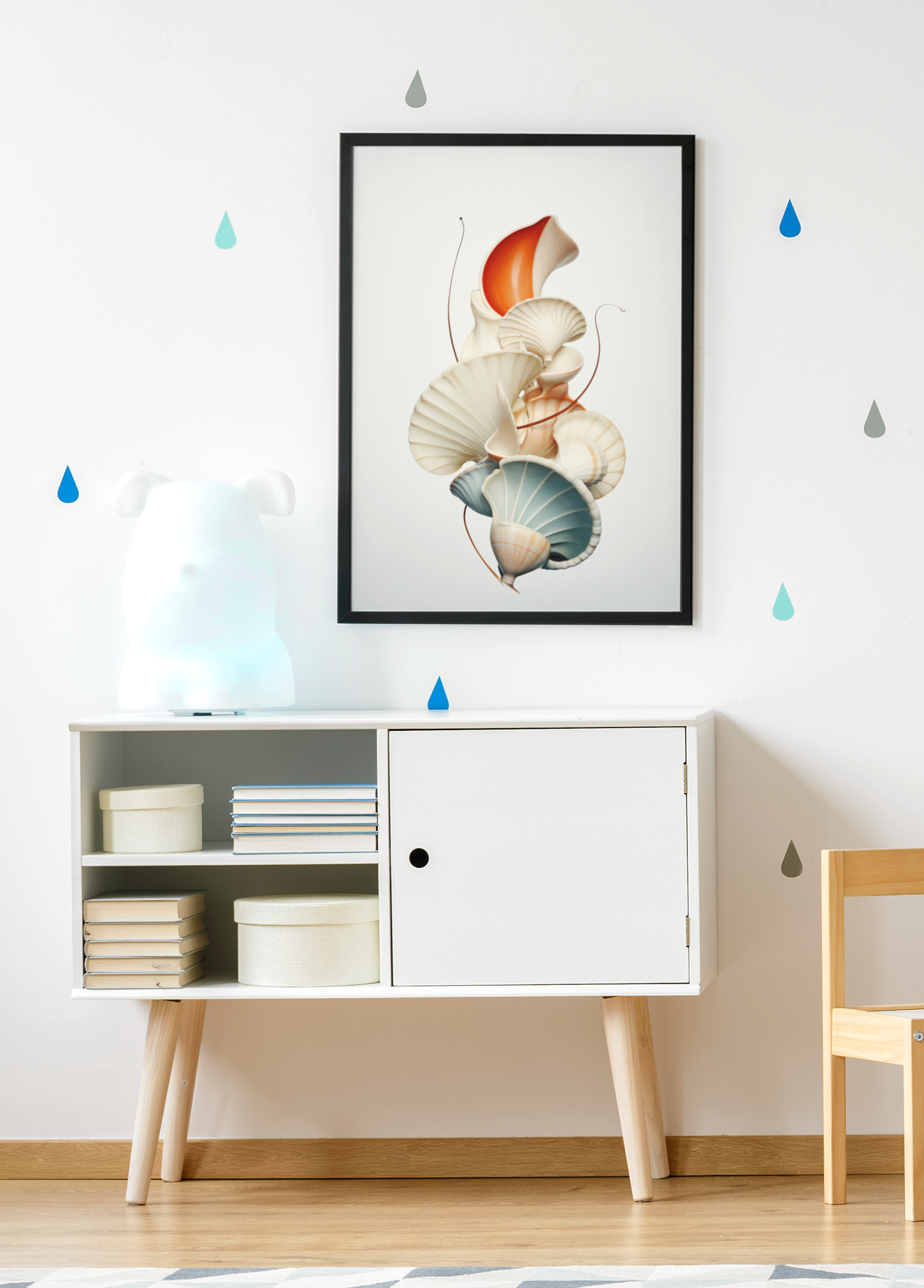 Sea Shells Morph Shapes Wall Art