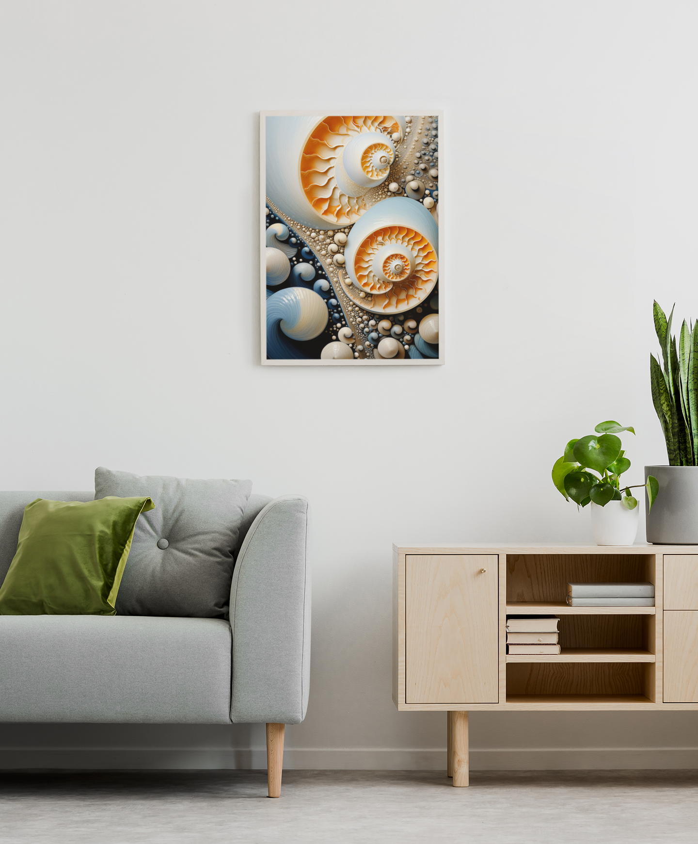 Nautilus Shells Shapes Wall Art