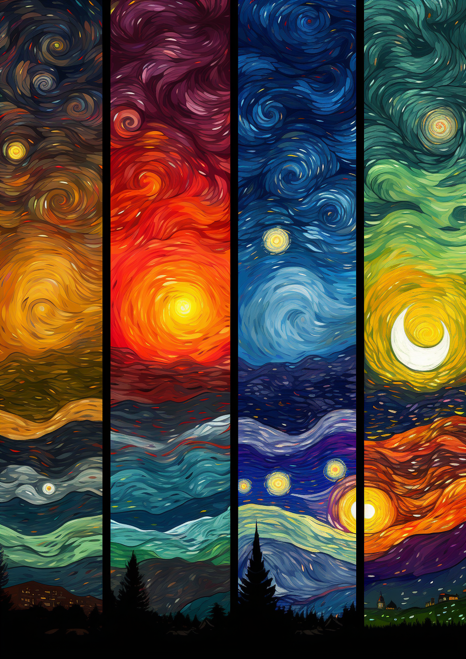 STARRY NIGHT TRIBUTE WALL ART COLLECTION