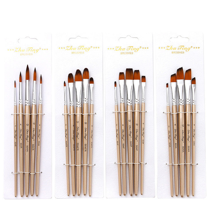 Watercolor Brush 5-piece Set Multifunctional Nylon Brush Oil Painting Watercolor Drawing Pen