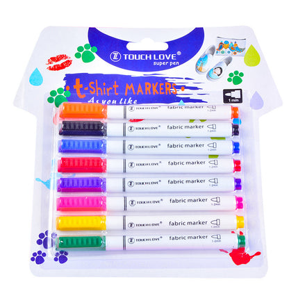 8 Pcs Set Clothes  Textile Marker Fabric Paint Pen