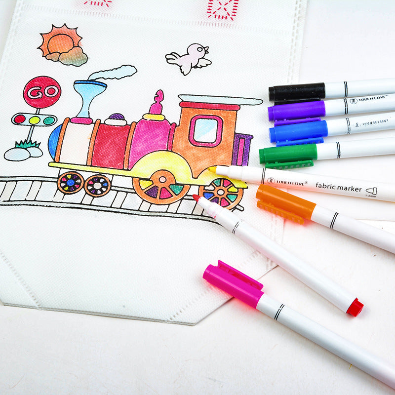 8 Pcs Set Clothes  Textile Marker Fabric Paint Pen