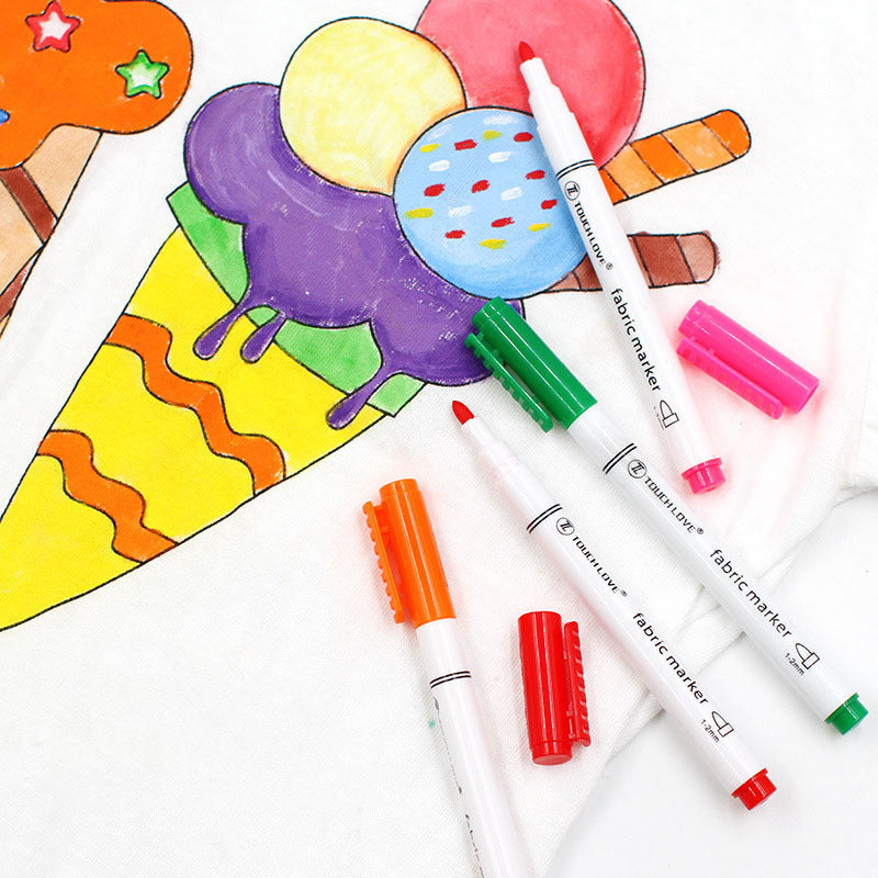 8 Pcs Set Clothes  Textile Marker Fabric Paint Pen