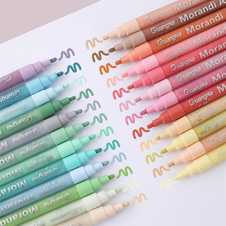 Acrylic Marker Morandi Oily Round Tip DIY Graffiti Paint Set