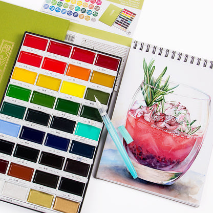 Solid Removable 12-color Watercolor Paint