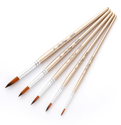 Watercolor Brush 5-piece Set Multifunctional Nylon Brush Oil Painting Watercolor Drawing Pen