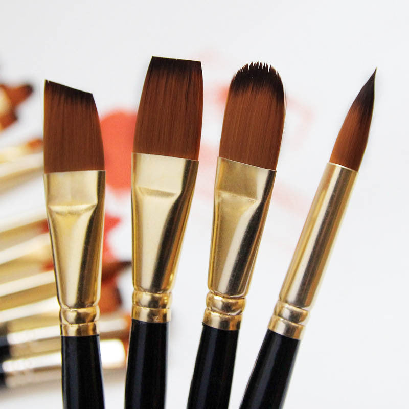 Line pen gouache oil brush set