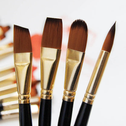 Line pen gouache oil brush set