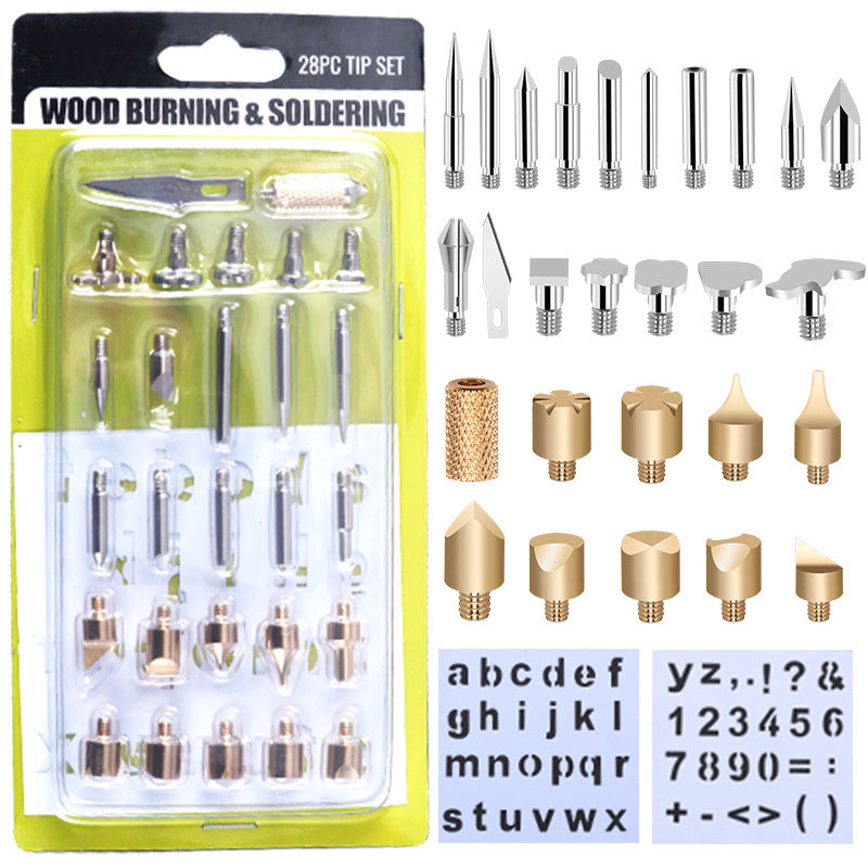 Adjustable Temperature Soldering Brush Set 82pcs Engraving