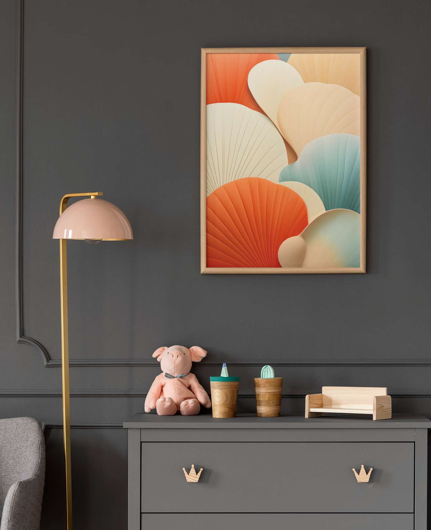 Soft Colors Shellfish Wall Art