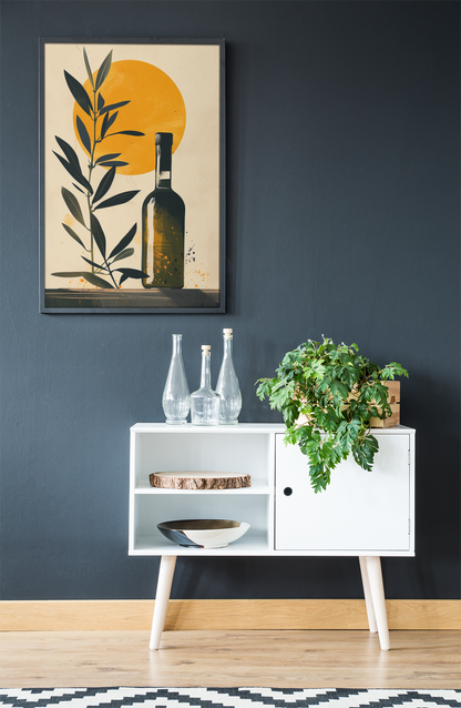 Mediteranian Style Olive Oil Kitchen Art Decor