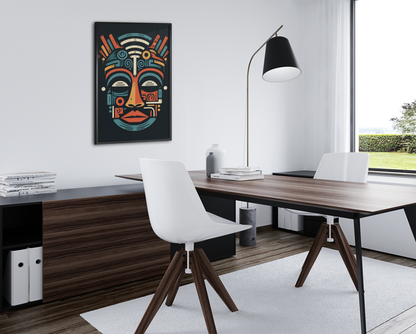 Tribal Mask Face Wall Art