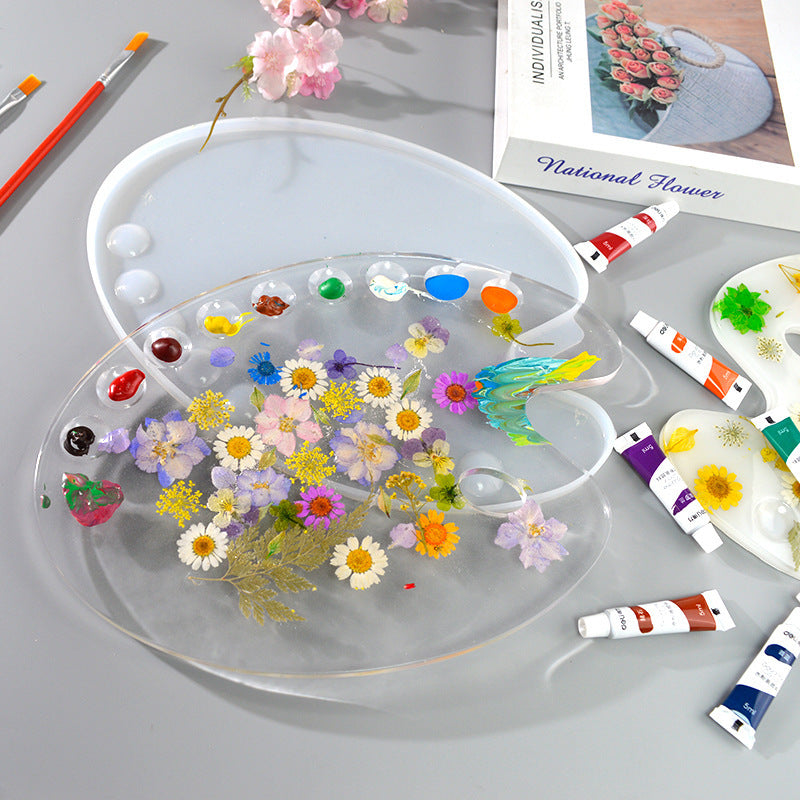 Color Palette Mold Diy Settable Resin Silicone Mold Crystal Glue