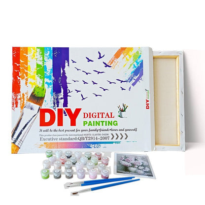 Acrylic Gift Paint Filled With Oil Painting