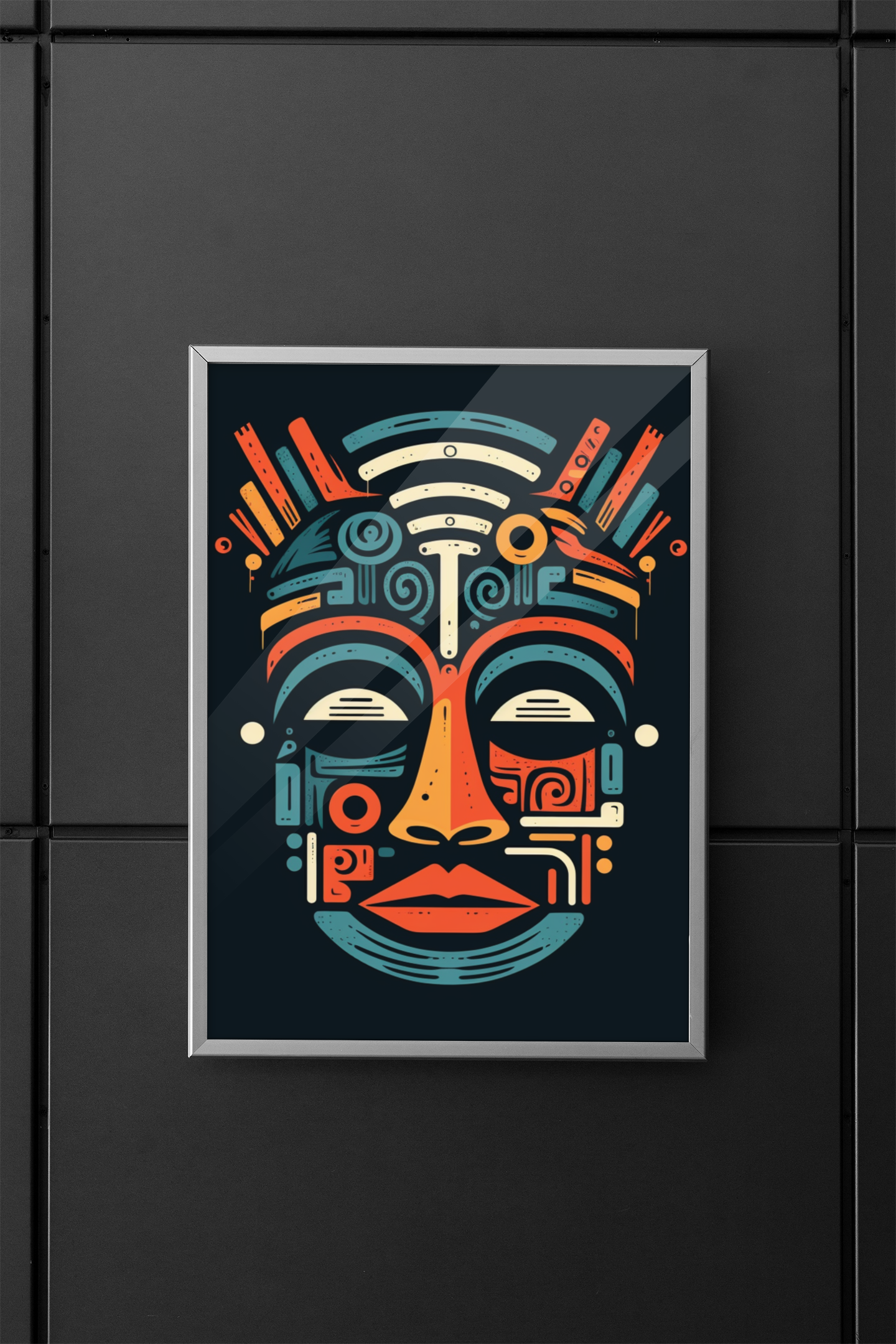 Tribal Mask Face Wall Art