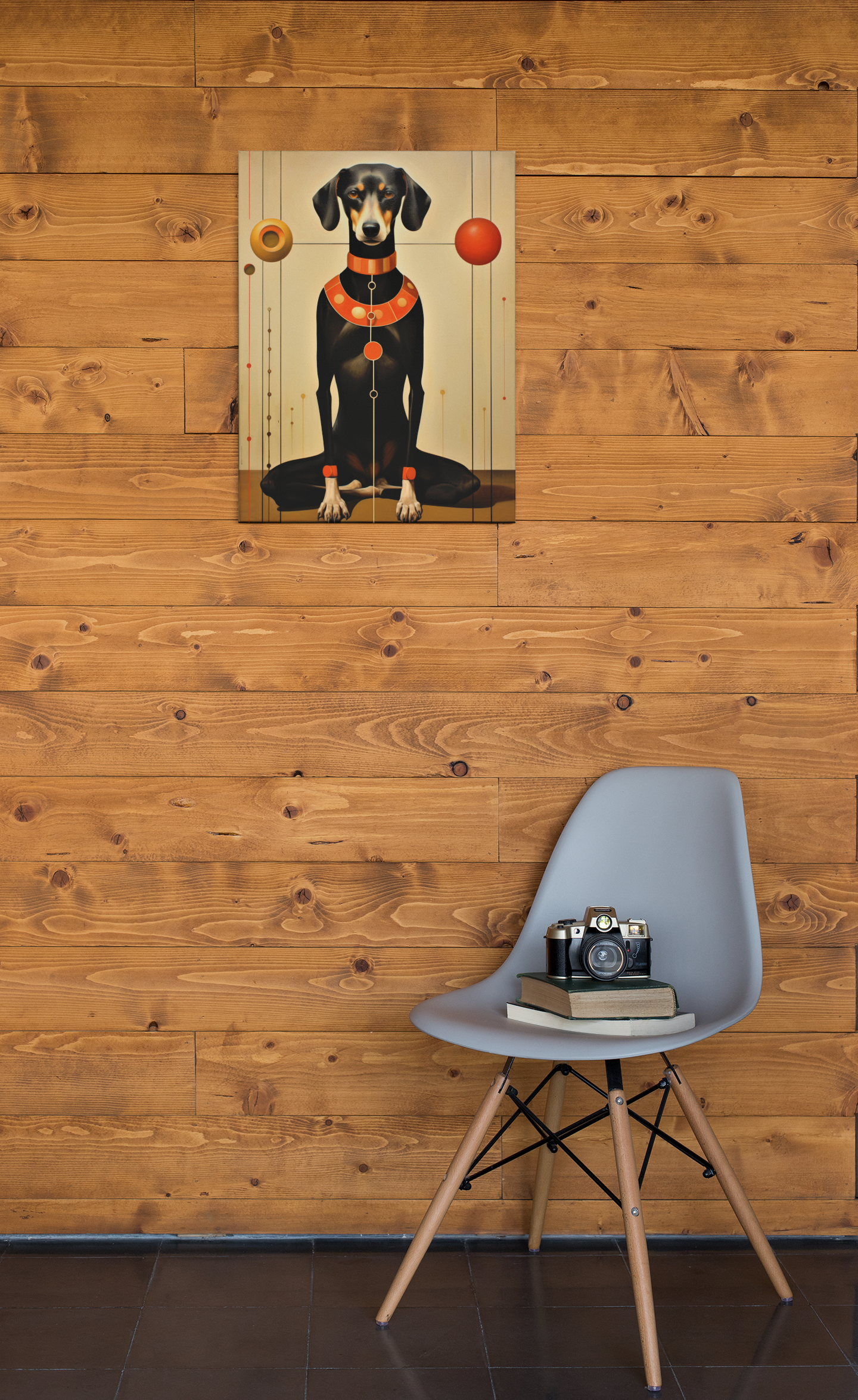 Doberman Zen Charachter Wall Art