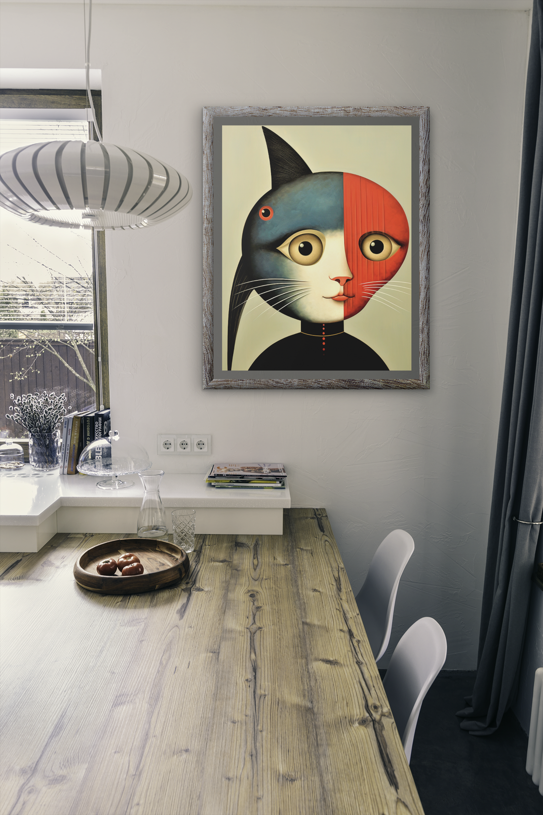 Tadpole Cat-Fish Hybrid Wall Art Design