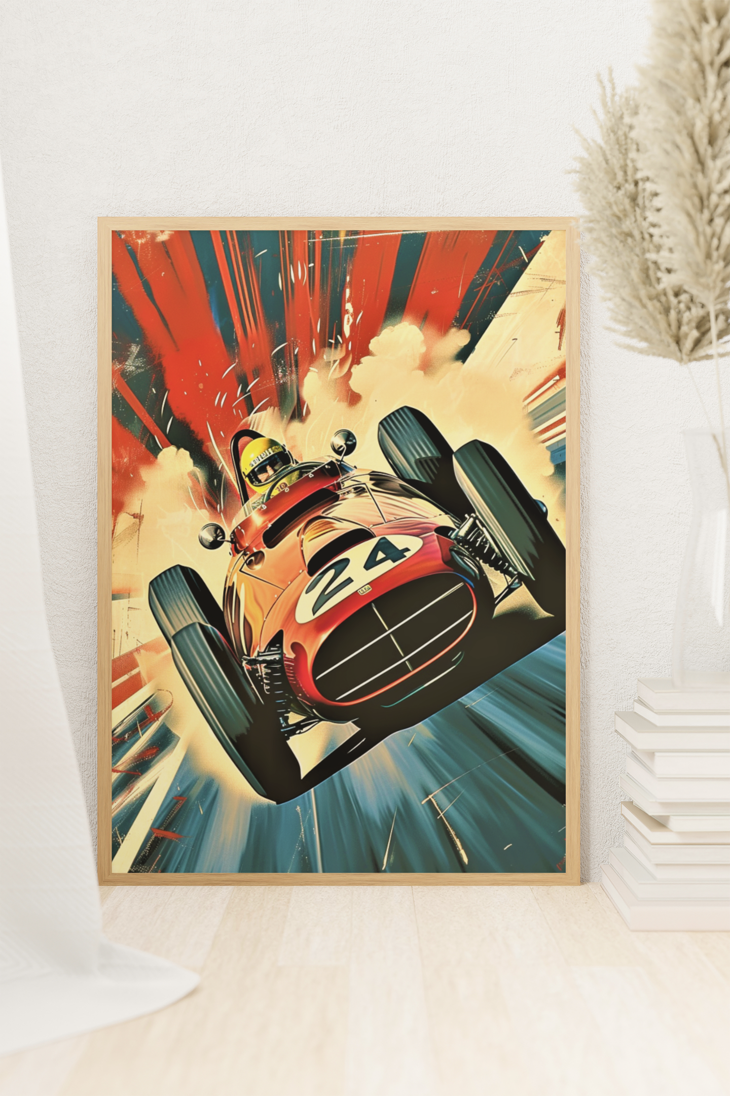 Monako Racing Car Poster Wall Art
