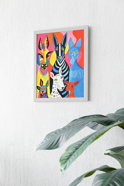 Strange Abstract Pets Wall Art