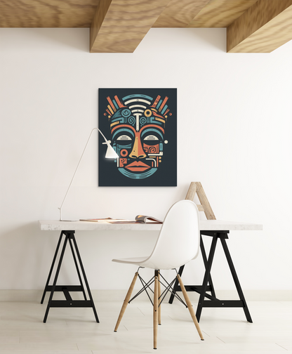 Tribal Mask Face Wall Art
