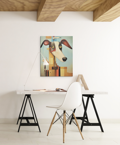 Abstract Whippet Dog Wall Art