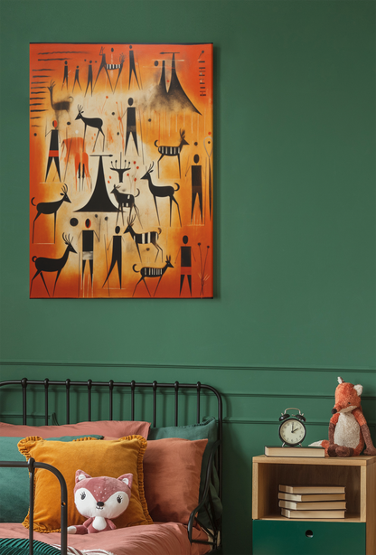Abstract Cave Art Wall Decor