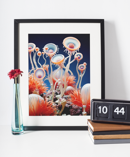 Sea Life Anemone Wall Art