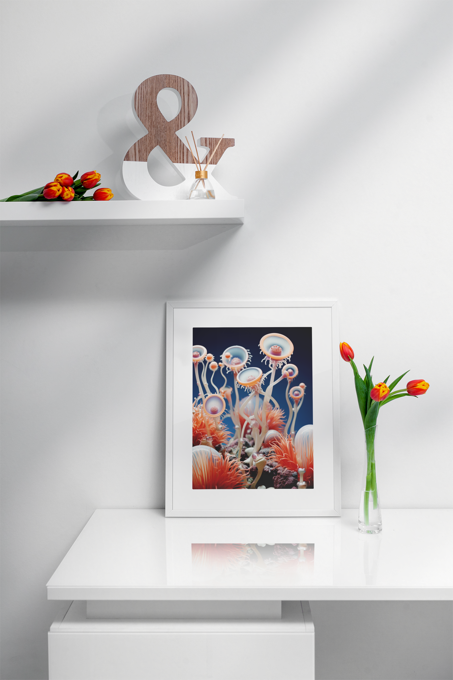 Sea Life Anemone Wall Art